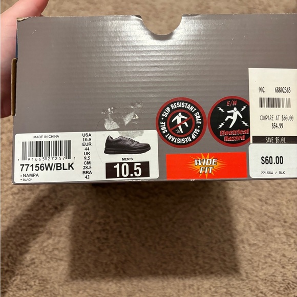 Skechers Men's Black Slip-Resistant Sneakers - Picture 6 of 6